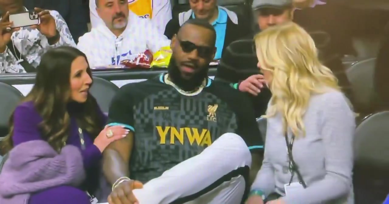 左右都是佳人！這視頻要是給詹嫂看到，詹姆斯是不是得跪搓衣板了